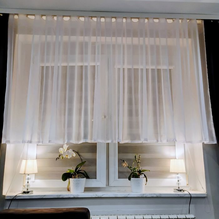 Woalowa firanka na taśmie tunel 4m/130 cm