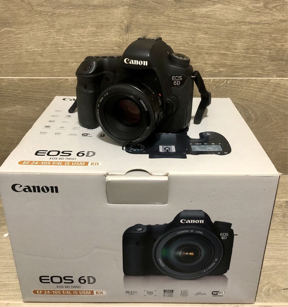 Дзеркальний фотоапарат Canon EOS 6D yuongnow 50 mm 1,8 (8035B023)