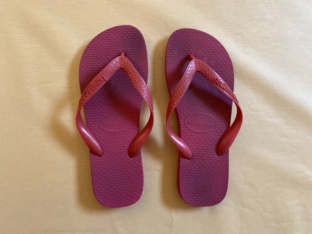 Chinelas Havaianas 40 (rosa)