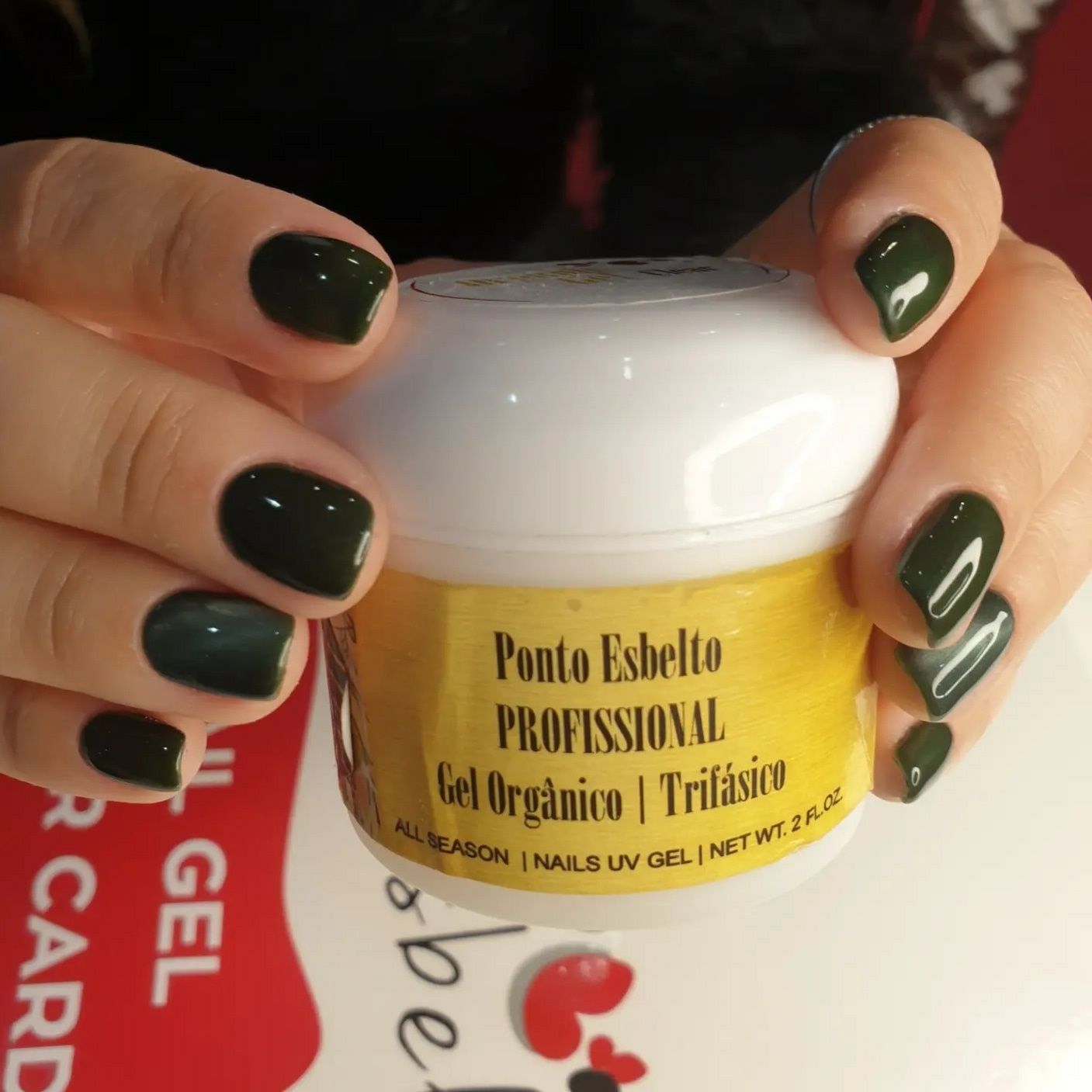 Gel orgânico para unhas trifásico