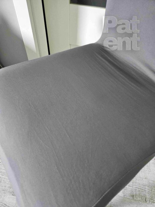 Pokrowce na krzesła uniwersalne elastyczne 6 sztuk szare komplet