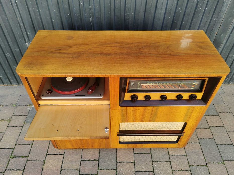 Radio- gramofon SUPRAPHON LE57, Czechosłowacja '50, Prl, RETRO