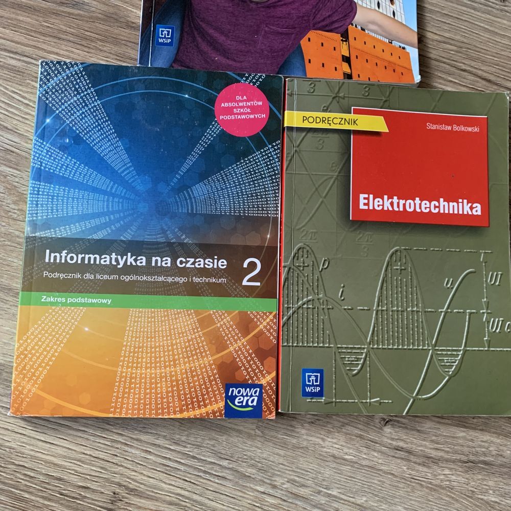 Książki 1 2 klasa liceum technikum matematyka niemiecki informatyka