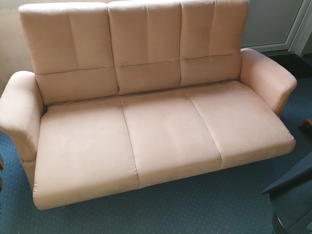 Himolla sofa 3os + 2 x fotel + stolik jak nowe.