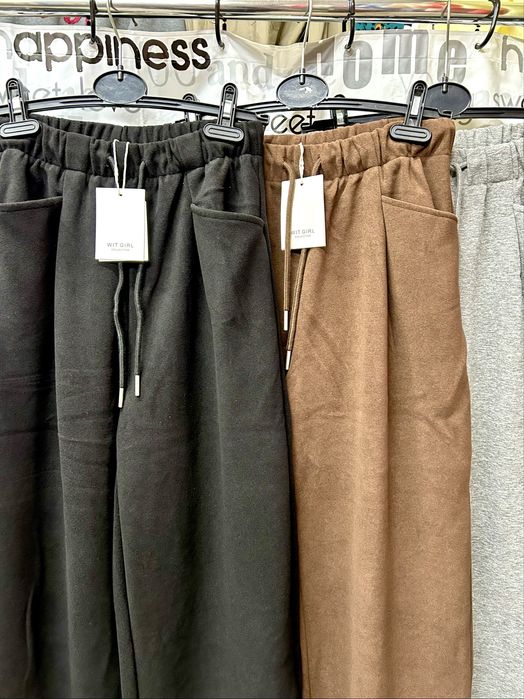 Брюки женские баги, утеплённые,широкие, на резинке + шнурок, S-XL