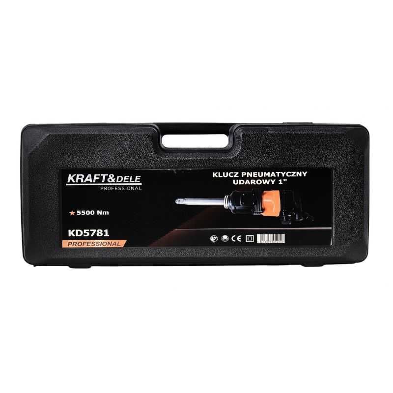 Klucz Udarowy Pneumatyczny 1" 5500Nm + Walizka + 2 nasadki Kraft Fv