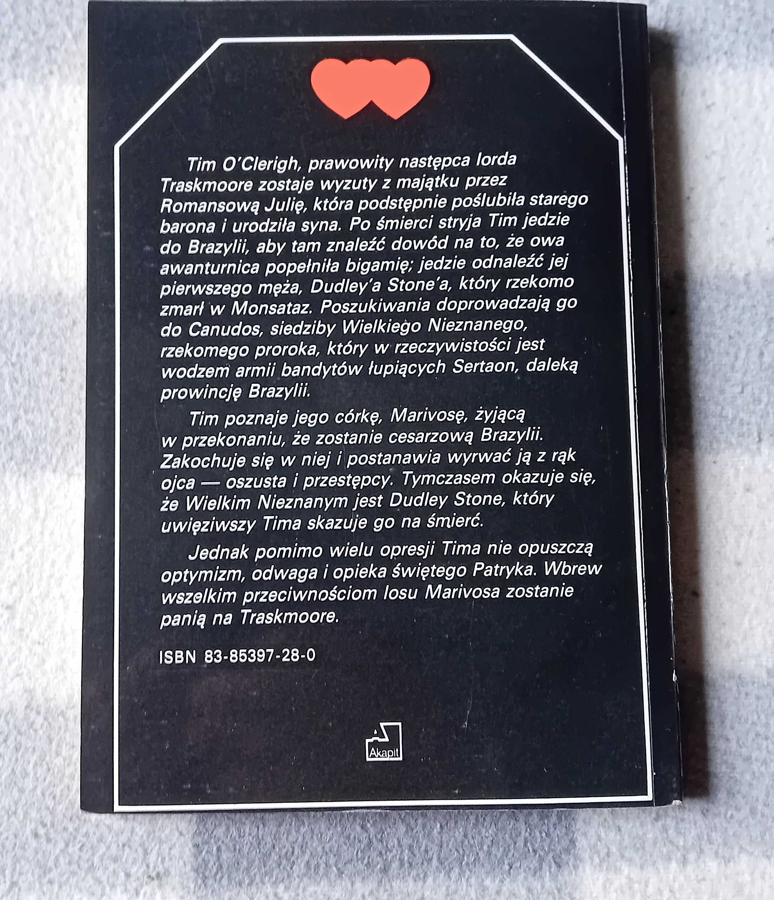 Baronowa Orczy. Marivosa córka bandyty. Akapit,1991r. Wyd. powojenne I