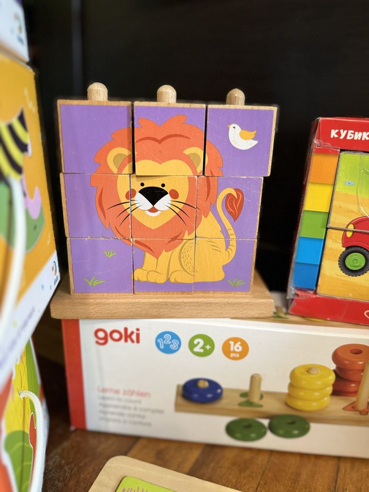 Лот Фирменных развивающих деревянных, магнитных, пазлы bjeco goki dodo