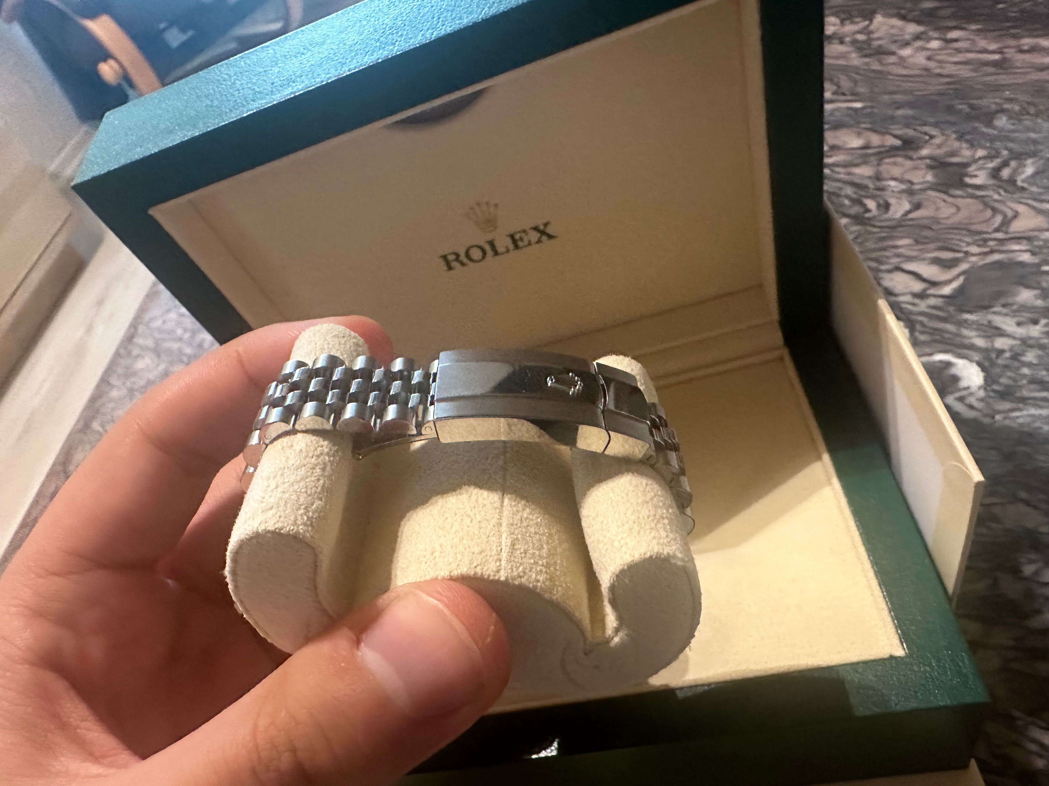 Rolex Datejust 41 Fullset Jubilee Bialy Nienoszony