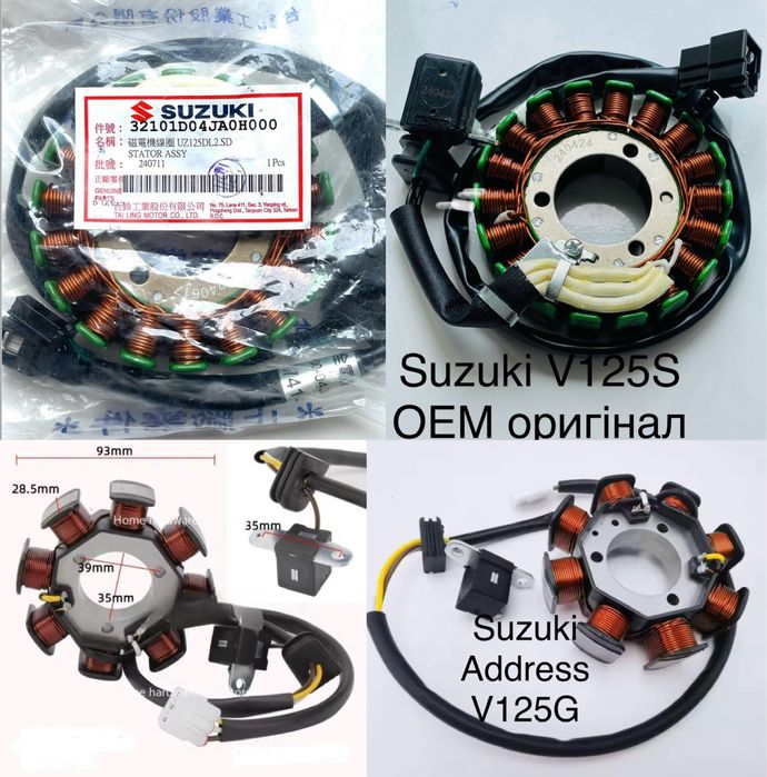 Генератор V125 PCX Majesty Forza X-max N-Max Burgman Skywave T-max YFM