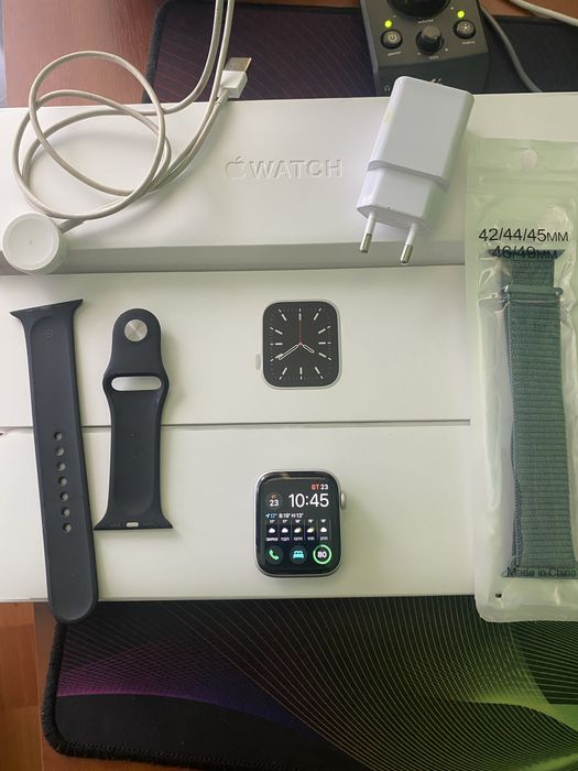 Apple Watch 6 44mm / 32gb / Silver / Повна комплектація