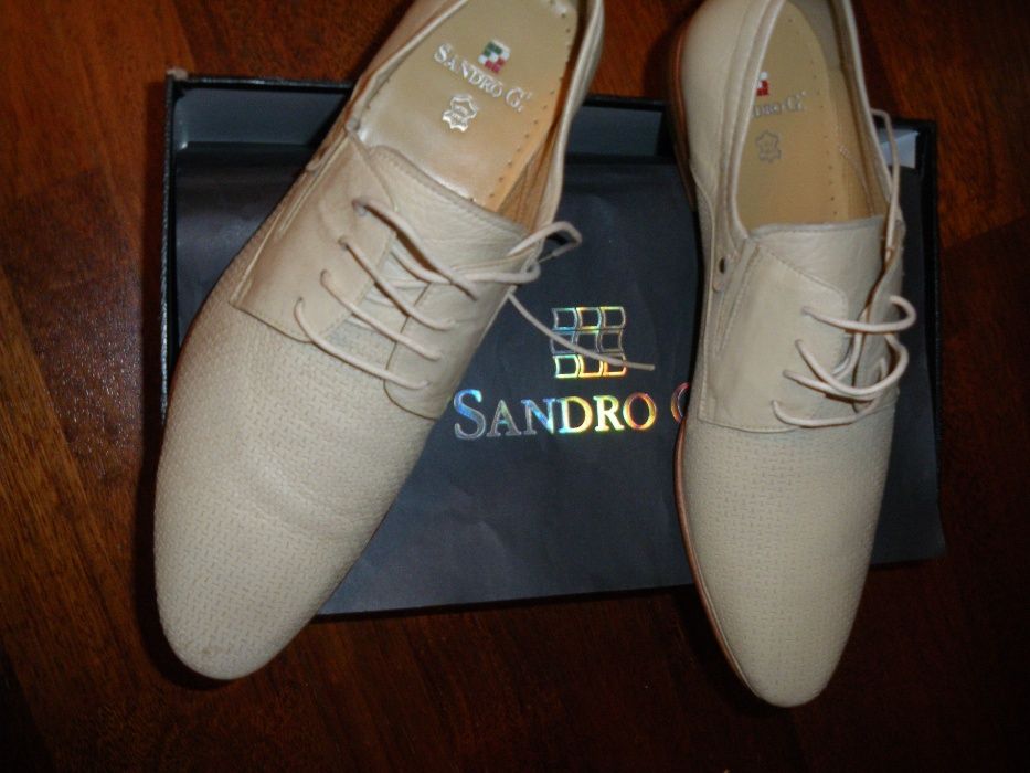 Летние туфли Sandro bally натуральная кожа aldo santoni