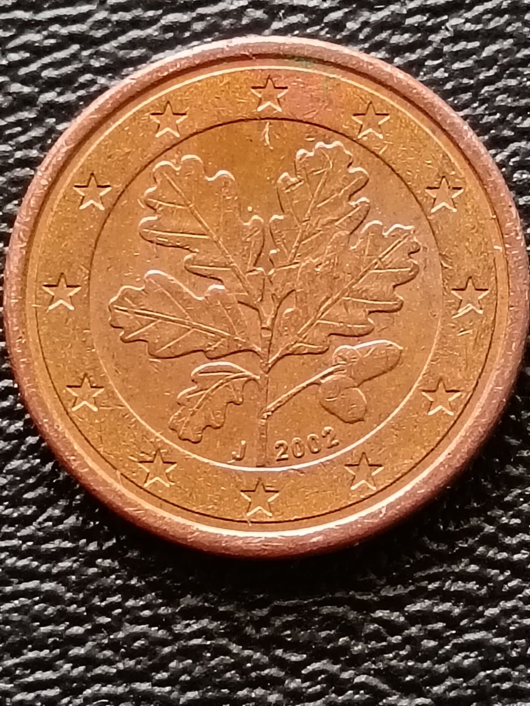 Moeda 1 cêntimo Alemanha 2002 Letra J
