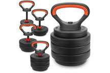 Kettlebell regulowany 10kg hantla kettle odważnik kettla zestaw WA