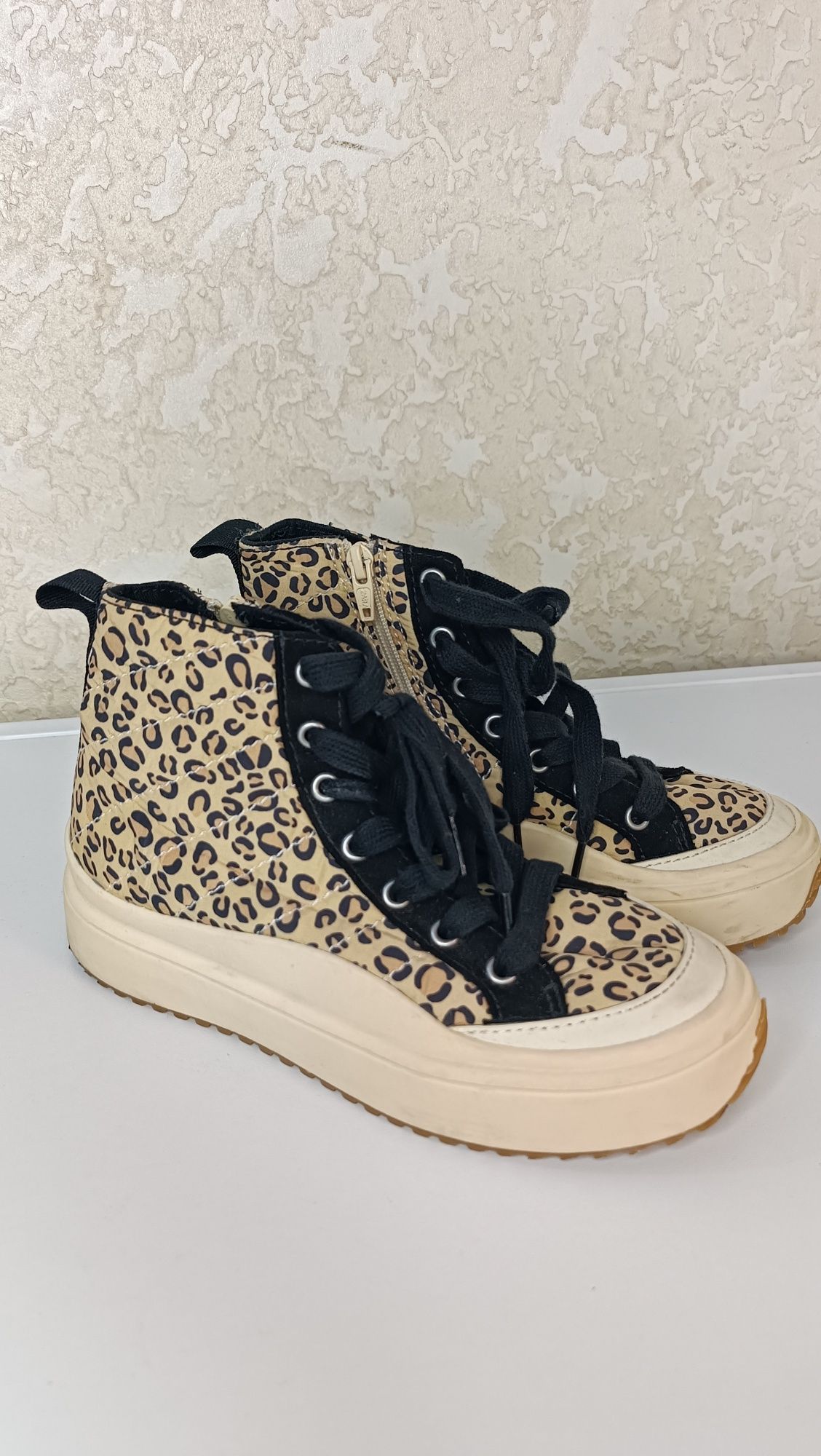 Кеди, хайтопи Zara, леопард