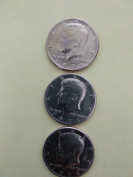 Moedas de meio Dólar 1971 dos EUA
