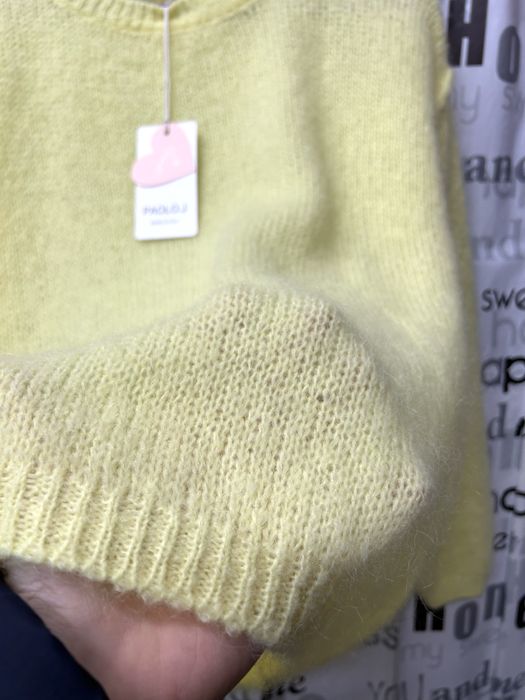 Свитер махер+шерсть, оверсайз, Италия, 38-50 размер