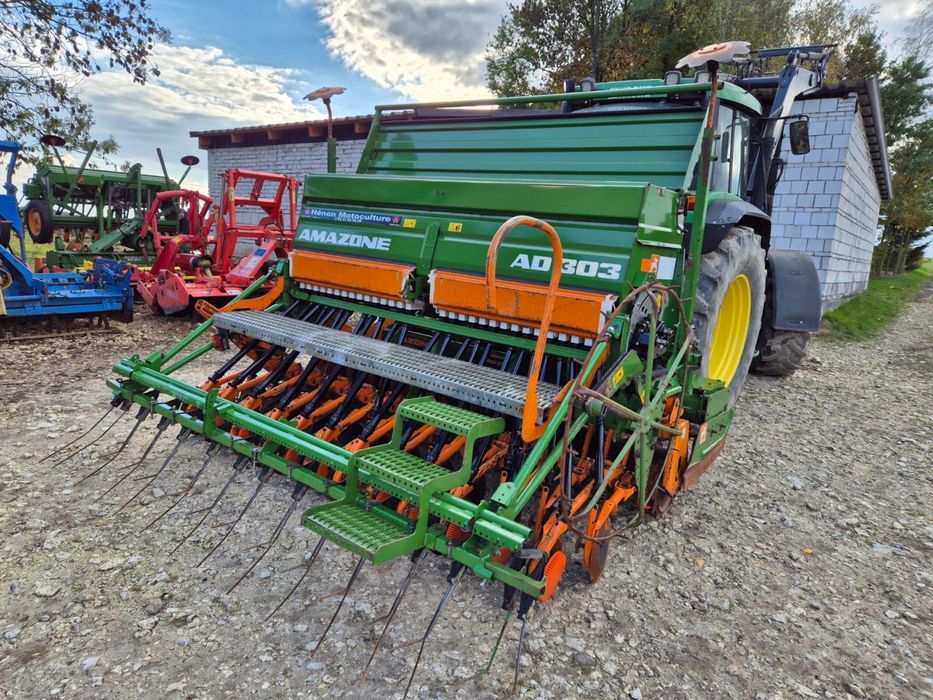 Amazone Ad303 Super TALERZOWY Ke302 3m Zestaw uprawowo siewny Agregat