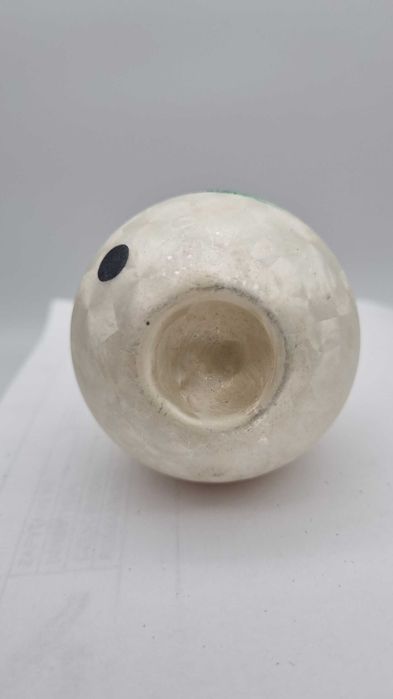 Bałwanek Duża Bombka choinkowa PRL Vintage Retro Czechosłowacja