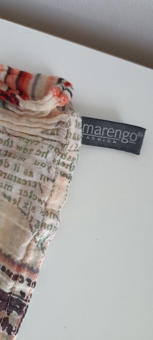 Marengo Fashion szal typu komin róże nuty  100% bawełna