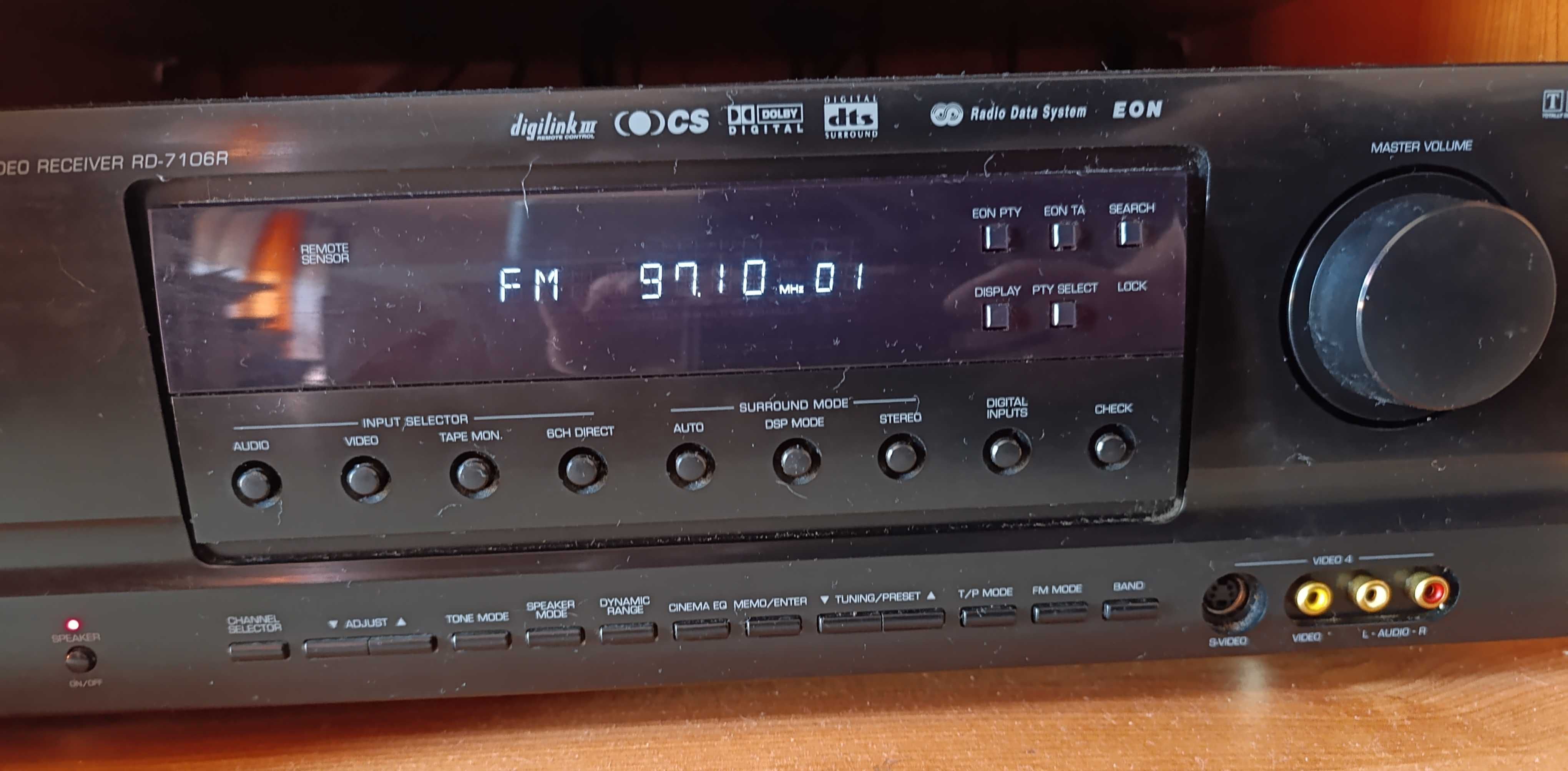 Aparelhagem Dolby Digital, DTS e Pro Logic, Sherwood RD-7106