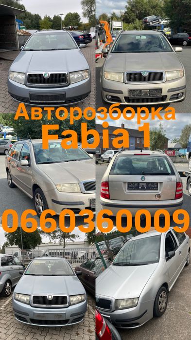 Авторозборка Skoda Fabia 1,авторозборка фабія,шрот фабія,запчастини