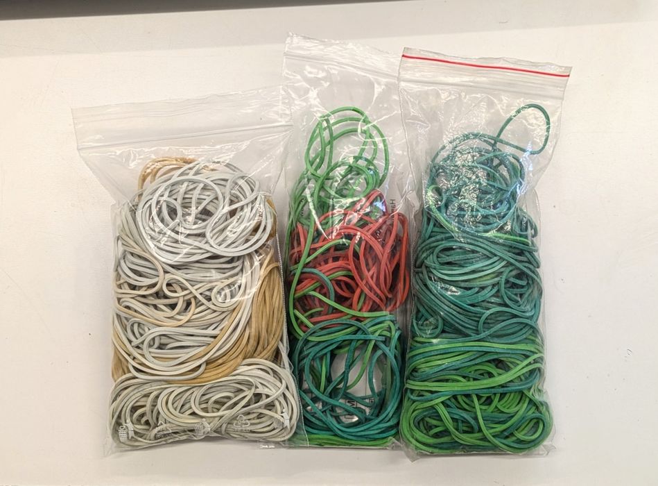 Oddam raz użyte gumki recepturki