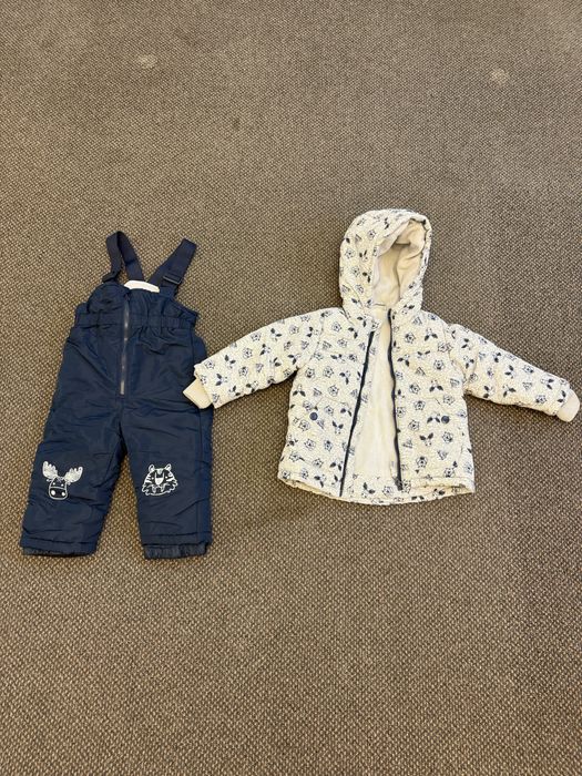 Komplet zimowy kurtka plus spodenki 80/86