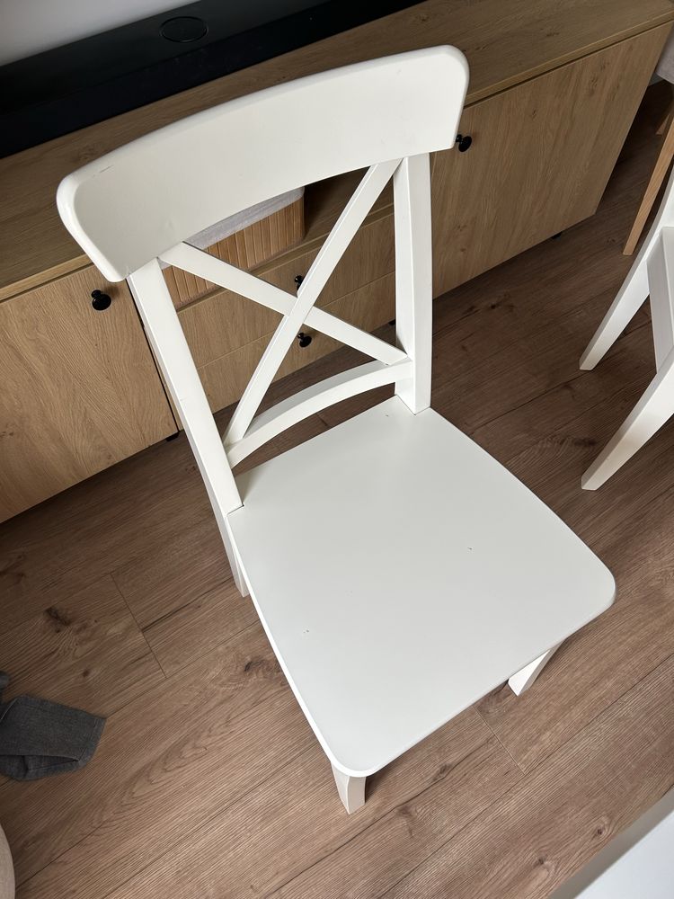 Zestaw Ikea - Stół Ekedalen 120/180x80 + 4 krzesła Ingolf