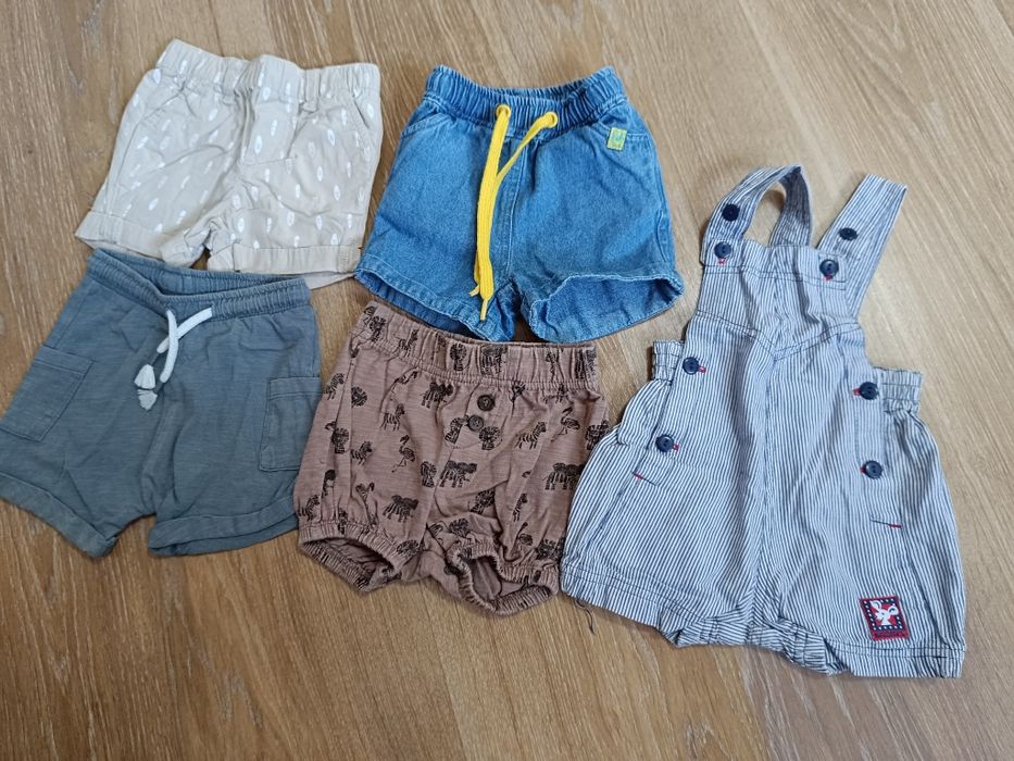Mix zestaw krótkich spodenek chłopięcych 62 cm