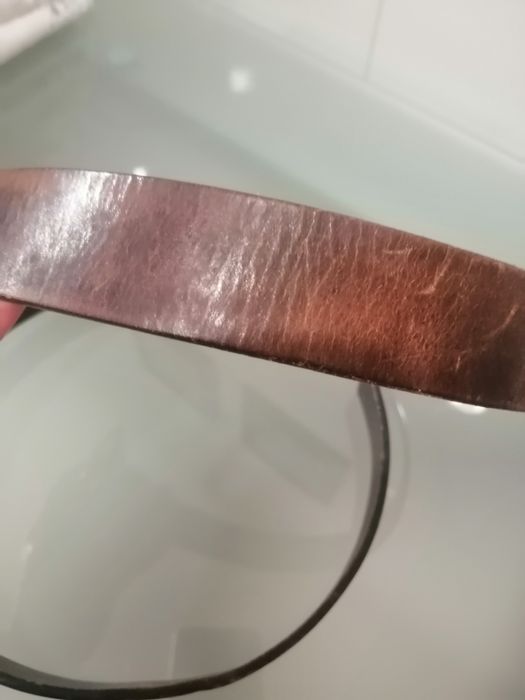 Cinto HUGO BOSS, castanho , 100% pele, original.