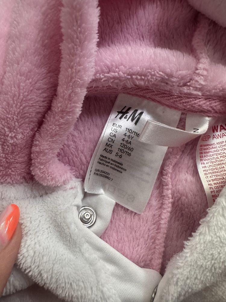Pizama stroj jednoczesciowy kangur 110/116 h&m