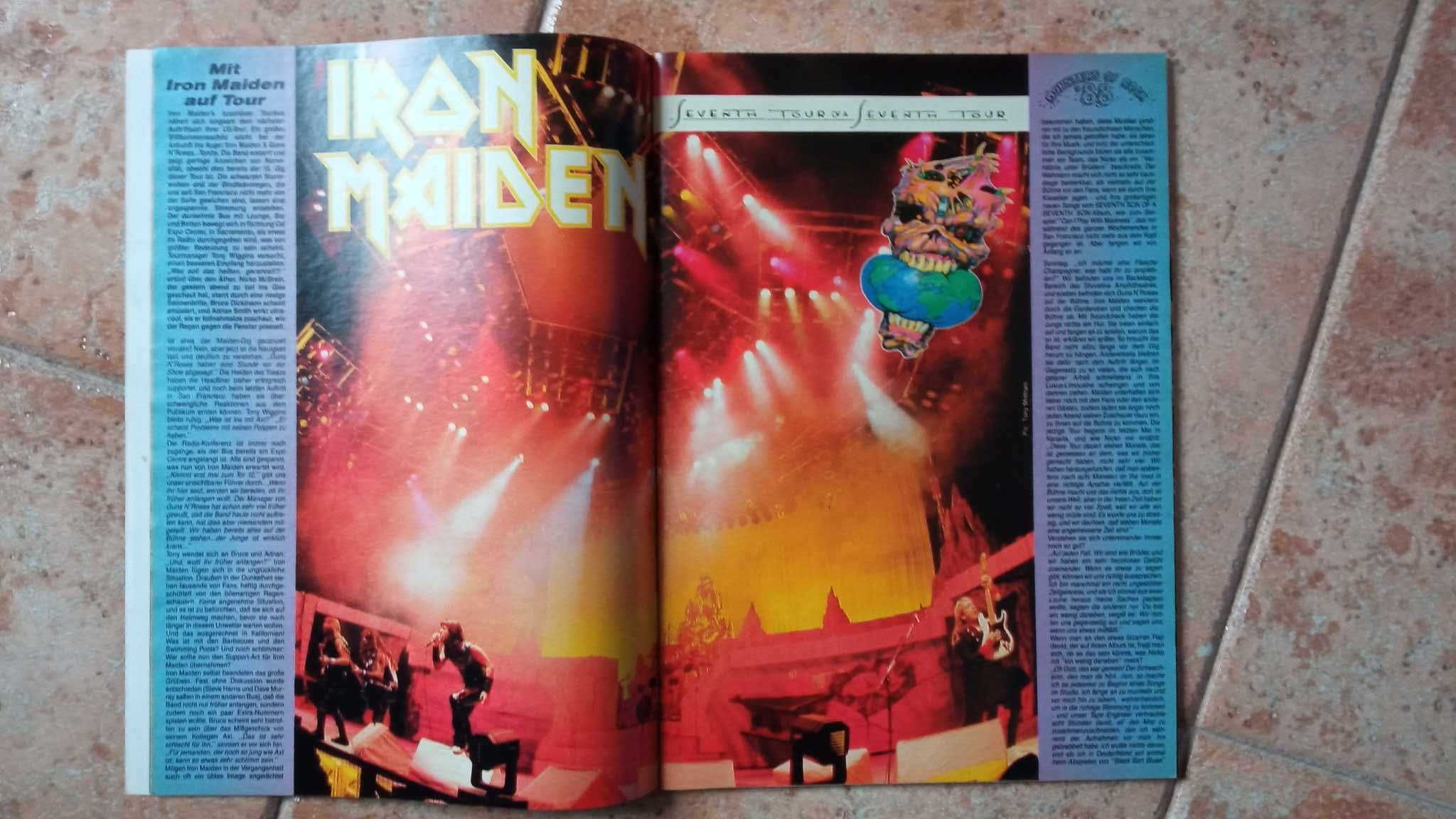 (troca) Metal Hammer revista 1988 Iron Maiden Metallica Testament Ozz