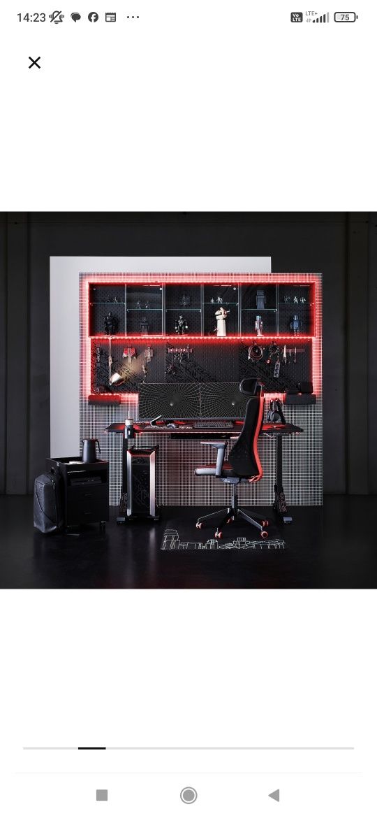 Fotel biurowy gamingowy IKEA Matchspel