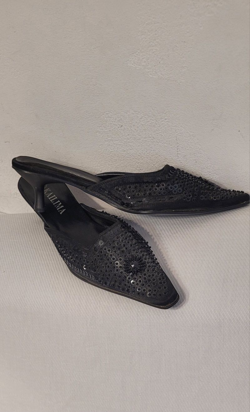 Eleganckie klapki roz 40