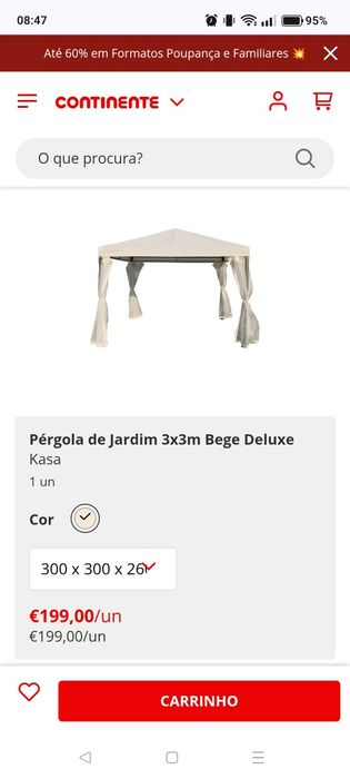 Tenda para colocar á frente da casa em local plano