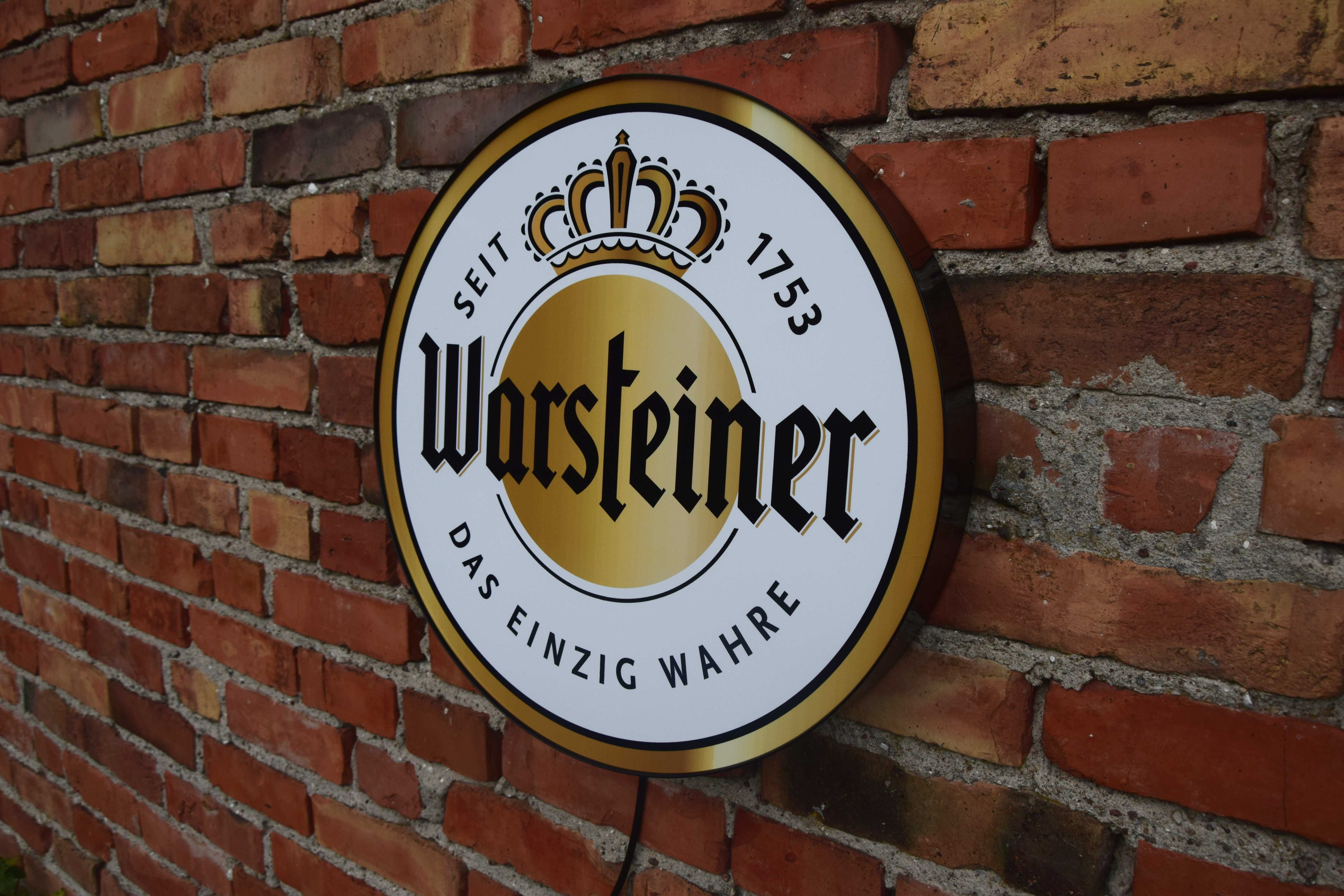 LED Neon WARSTEINER, Logo 3D do Baru, Szyld, Reklama, Baner, Ledon