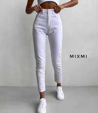 Жіночі штани джинси білі та чорні