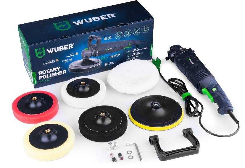 Polerka Samochodowa Rotacyjna 2300w Regulacja Obrotów + Zestaw Gąbek