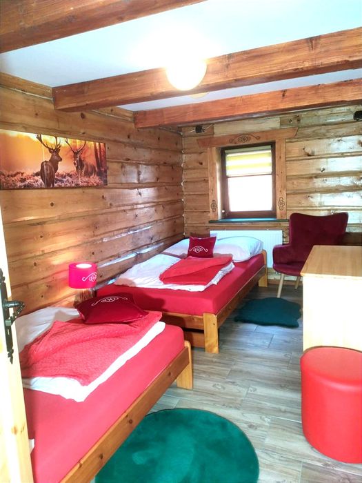 Chatka rzeczka Balia Sauna jacuzzi FERIE Brenna 10-12os Domek noclegi