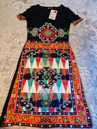 Nowa sukienka Desigual W etniczne wzory xs