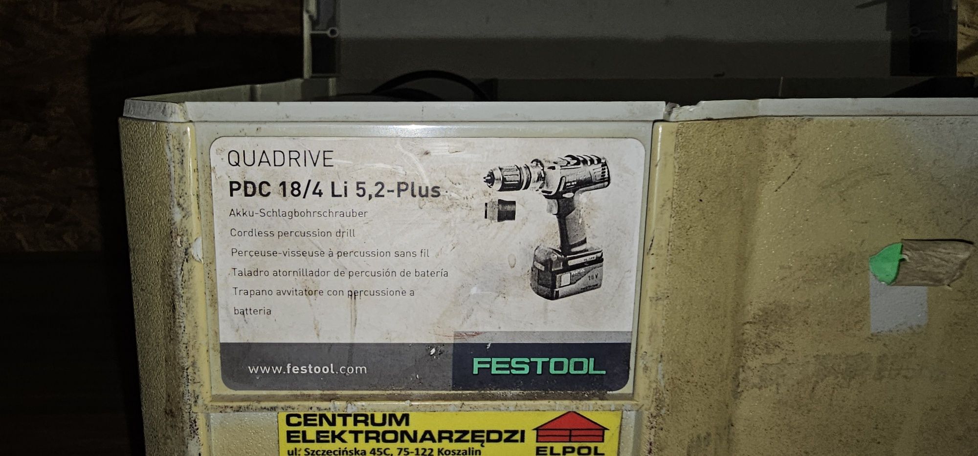 FESTOOL Quadrive PDC 18/4 LI 5,2- PLUS