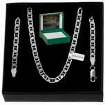 Srebrny Łańcuszek Męski Splot Gucci 60cm/4,5mm Diamentowany Pełny + Gr