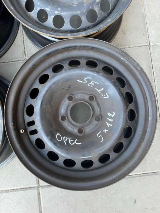 Felgi stalowe 6.5Jx15H2 ET35 5x110 z czujnikami TPMS Opel Astra Zafira