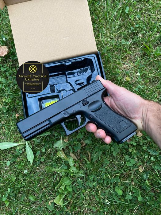 Найкращий металевий Глок 17 Pro Black/Іграшковий пістолет