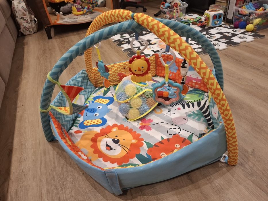 Килимок ігровий з дугами, басейн з кульками для немовля El Camino