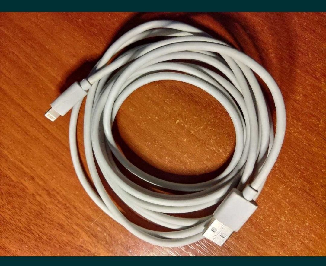 Кабель Apple Lightning USB, 3 метри