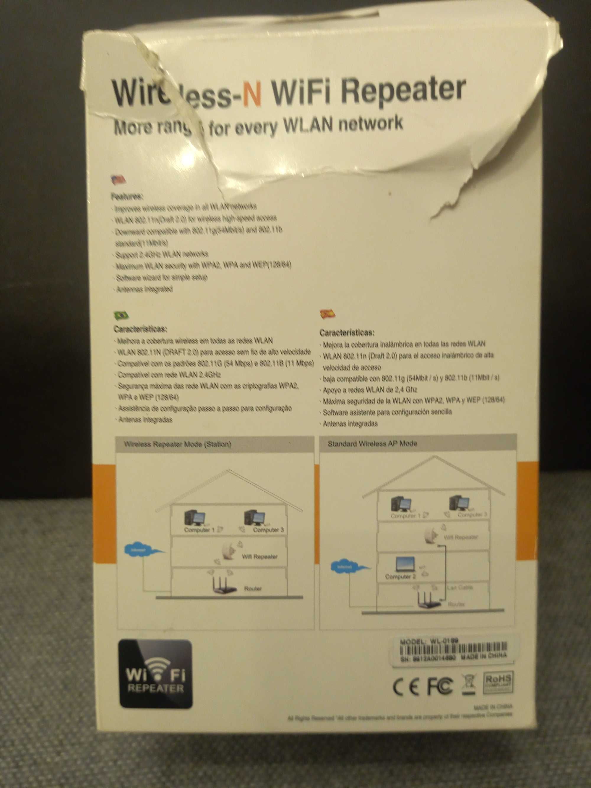 Wireless-N wifi repeater