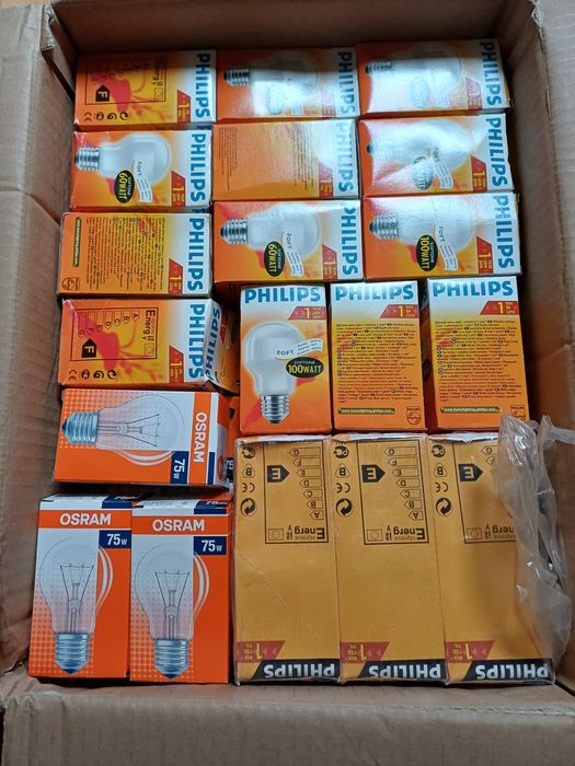 Stare żarówki, żarówka Philips Osram 25w 60w 100w 75w