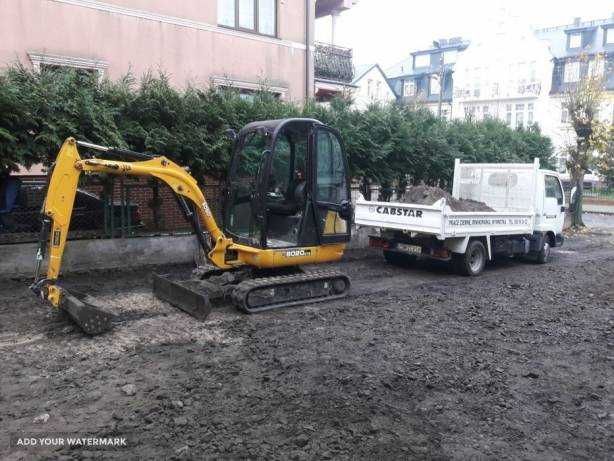 USŁUGI MINIKOPARKA 2/3 tony MAŁA WYWROTKA Wynajem  piach ziemia żwir g